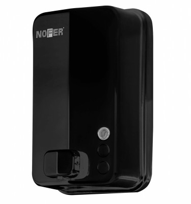 Дозатор для жидкого мыла (черный) NOFER Inox Evo 03050.N