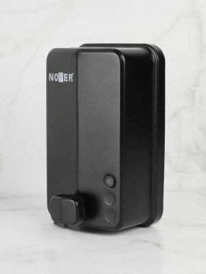 Дозатор для жидкого мыла (черный) NOFER Inox Evo 03050.N
