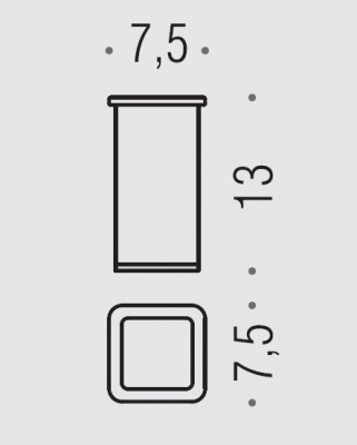 COLOMBO Lulu B6241 стакан настольный