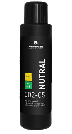 Pro-brite 002 Nutral (Nu-tral) Низкопенный моющий концентрат (до 1:130) с дез. эффектом на основе ЧАС