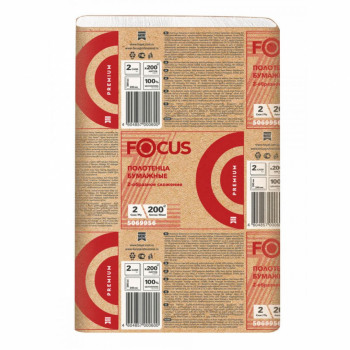 Полотенца Focus Premium Z сложения, 2 сл, 24х20 см, 200 листов