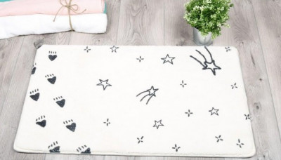 Коврик для ванной Fixsen Teddy Sky белый 50х80см (FX-6001S)