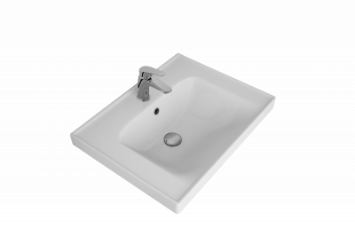 Мебельный умывальник Dreja ГРЕЙС 60 см, белая керамика