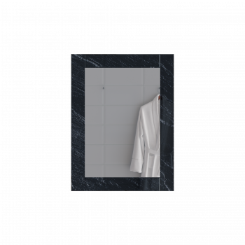Зеркало подвесное для ванной Marka One Glass 60х80 Black stone (У73246)