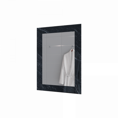 Зеркало подвесное для ванной Marka One Glass 60х80 Black stone (У73246)