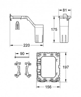 Комплект установки GROHE Fresh для систем инсталляции GROHE Rapid SL (38796000)