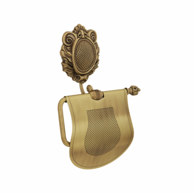 MIGLIORE Cleopatra 16626 держатель туалетной бумаги с крышкой, бронза
