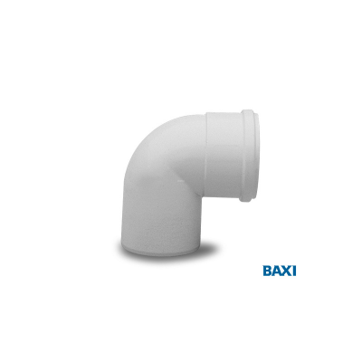 Отвод полипропиленовый 87°, диам. 110 мм для конденсационных котлов BAXI (KUG71413301)