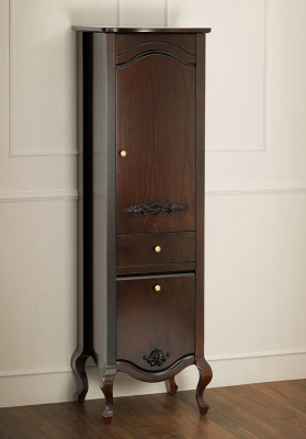 Шкаф пенал в ванную Migliore Impero 48 R 26070 орех