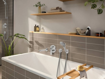 Встраиваемый смеситель для ванны Hansgrohe Rebris E внешняя часть 72469000 (хром)