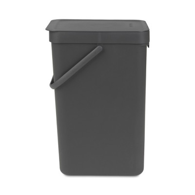 Brabantia Sort & Go 109966 ведро для мусора встраиваемое 16 л, цвет - серый