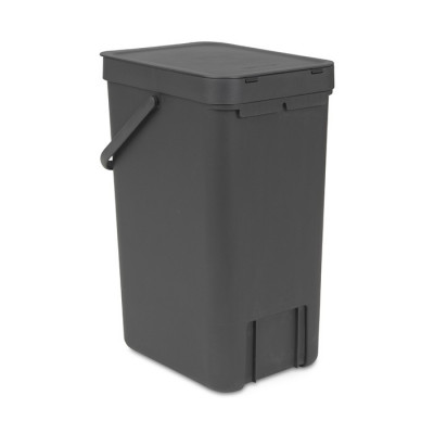 Brabantia Sort & Go 109966 ведро для мусора встраиваемое 16 л, цвет - серый