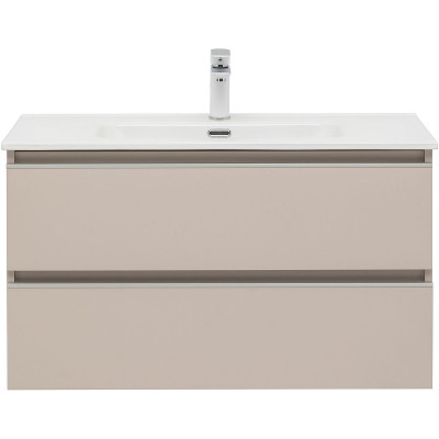 Тумба под раковину Aquanet Вега 90 329586 подвесная бежевая