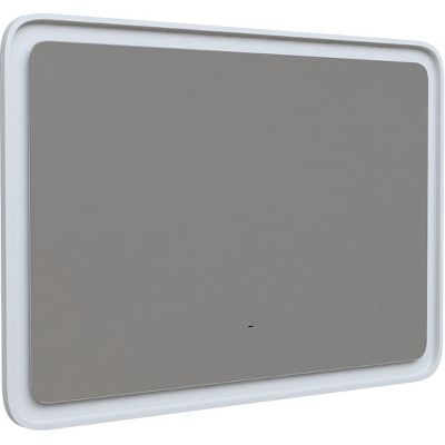 Зеркало в ванную Iddis Esper 100 ESP1000i98 с подсветкой белое матовое c сенсорным выключателем и диммером прямоугольное