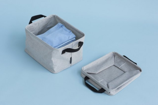 Brabantia 105685 складная корзина для белья, серая