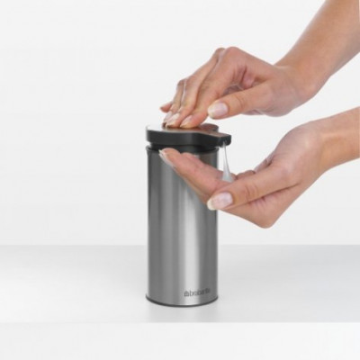 Brabantia 481208 диспенсер для жидкого мыла, матовая сталь с защитой от отпечатков пальцев