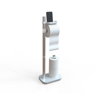 Стойка для туалетной бумаги Primanova SUI M-E75-01 напольная белая