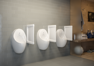 Писсуар Vitra Arkitekt 5999B003-5556 сенсорный, белый, с питанием от сети