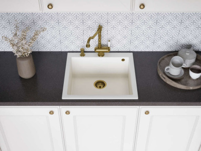 Мойка OMOIKIRI BOSEN 57-BE Tetogranit ваниль прямоугольная 570x500 (4993146)