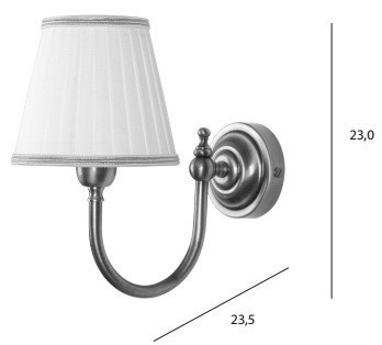 Tiffany World Bristol TWBR029 oro + TWHA14-12.56 van светильник настенный, основание: золото, абажур: ваниль с кантом