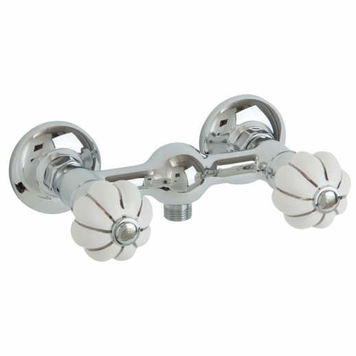 Migliore Olivia 19014 смеситель для душа, хром/белый с декором