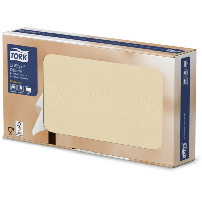 Скатерти Tork LinStyle, Premium, 1 сл, 20 листов, 80х80 см, темно-синие