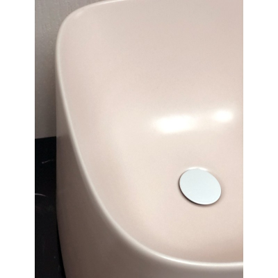 Раковина накладная Scarabeo Moon 550354 42х42x40 см, розовая матовая