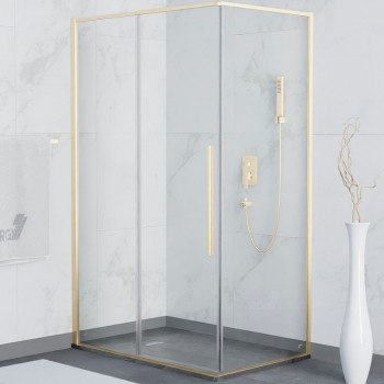 Душевой уголок RGW Stilvoll SV-42G 100х80 32324280-16 прозрачный профиль золото прямоугольный