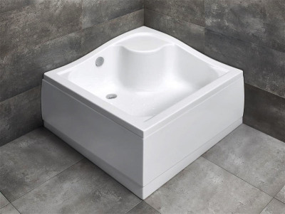 Акриловый поддон для душа Radaway Korfu C 90x90x48 белый квадратный