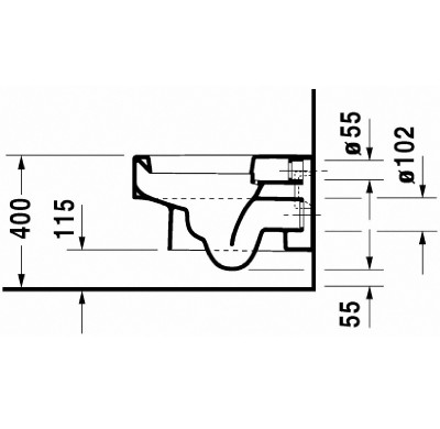 DURAVIT Vero 2217090064 унитаз подвесной