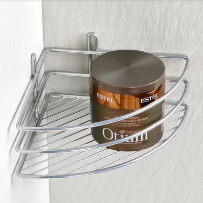 Полка корзина в ванную Fixsen FX-710-1 угловая хром