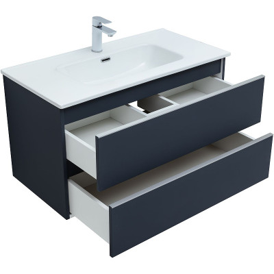 Тумба под раковину Aquanet Вега 90 329592 подвесная маренго