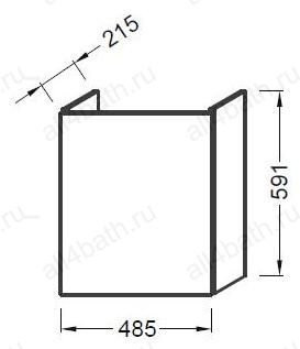JACOB DELAFON Odeon Up EB863-N18 тумба под раковину подвесная (белый)