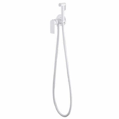 Гигиенический душ со смесителем Abber Weiss Insel AF8025W белый