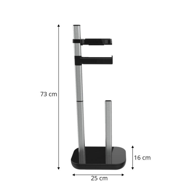 Стойка для туалетной бумаги Primanova SUI M-E75-06 напольная черная