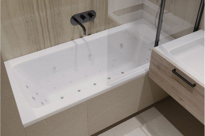 Ванна акриловая Relisan BELLA Гл000026031 170x80 прямоугольная 200 л