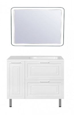 Комплект мебели для ванной Style Line Альба 90 R напольный белый