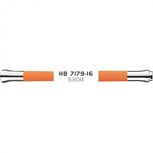 Излив для смесителя Haiba HB7179-16 гибкий (латунь силикон) оранжевый
