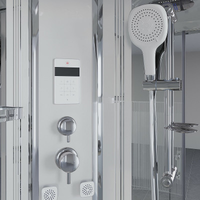 Душевая кабина Niagara Ultra 100x100 NG-709-01 с гидромассажем четверть круга