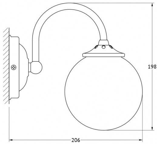 3SC Stilmar UN Antic Copper STI 626 светильник настенный, античная медь