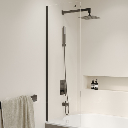 Шторка на ванну RGW Screens SC-056B 50x150 351105650-14 прозрачная профиль черный