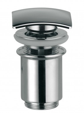 Донный клапан Remer RR 905 SCC click-clack, с переливом, хром