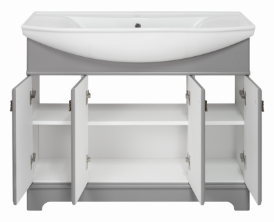 Тумба под раковину Misty Лувр 105 серая 1001x815 ПЛвр01105502