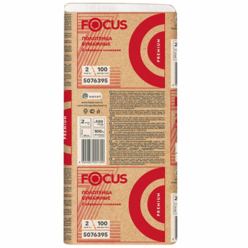 Полотенца Focus Economic Premium Z сложения, 2 сл, 24х21,5 см, 100 листов