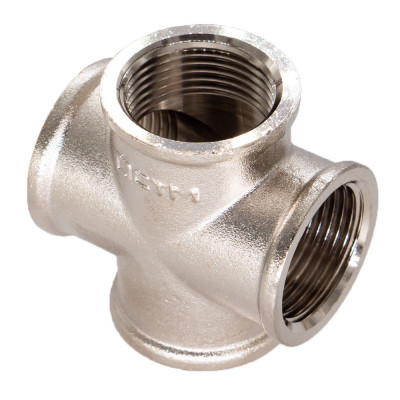 Крестовина с резьбой 1/2" из латуни (г/г/(г/г) CTM CRKF0012