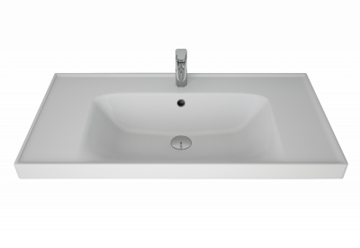 Мебельный умывальник Dreja ГРЕЙС 90 см, белая керамика