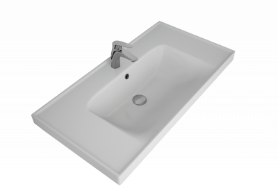 Мебельный умывальник Dreja ГРЕЙС 90 см, белая керамика