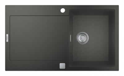 Мойка GROHE K500 с одной чашей, 860 x 500 мм, серый гранит (31644AT0)