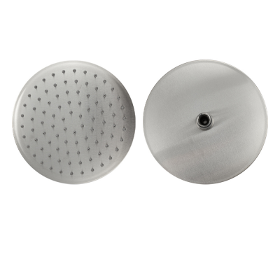 GFmark 6046 Лейка  большая, тропический душ круглая - ДУТАЯ, АНТИВАНДАЛЬНАЯ из нержавеющей стали марки SUS 304