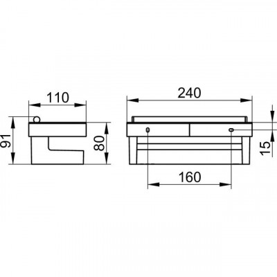 Полка корзина Keuco Moll 12759010001 хром/антрацит